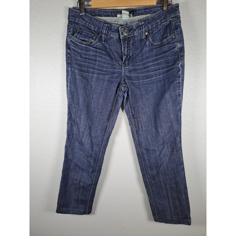 Refuge Dark Wash Straight Leg Jeans Size 11 Blue Cotton Blend EN-23B7CR